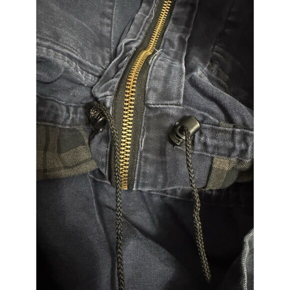 Carhartt Mens VTG CW083 Navy Blue Duck Shoulder Cape Chore Jacket‎ Coat Size L - Picture 4 of 5